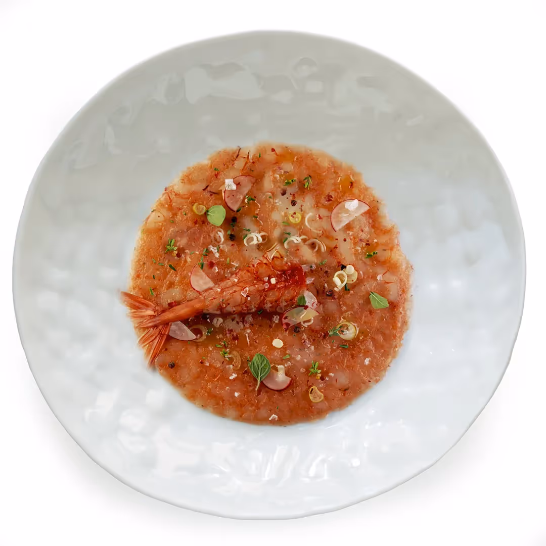 Carpaccio di Gambero Rosso di Mazara